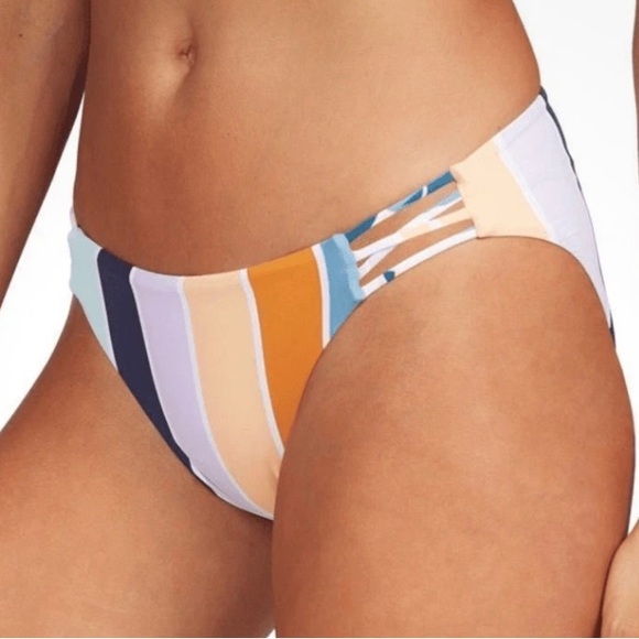Roxy Colorful Striped Bikini Bottom - Picture 4 of 9